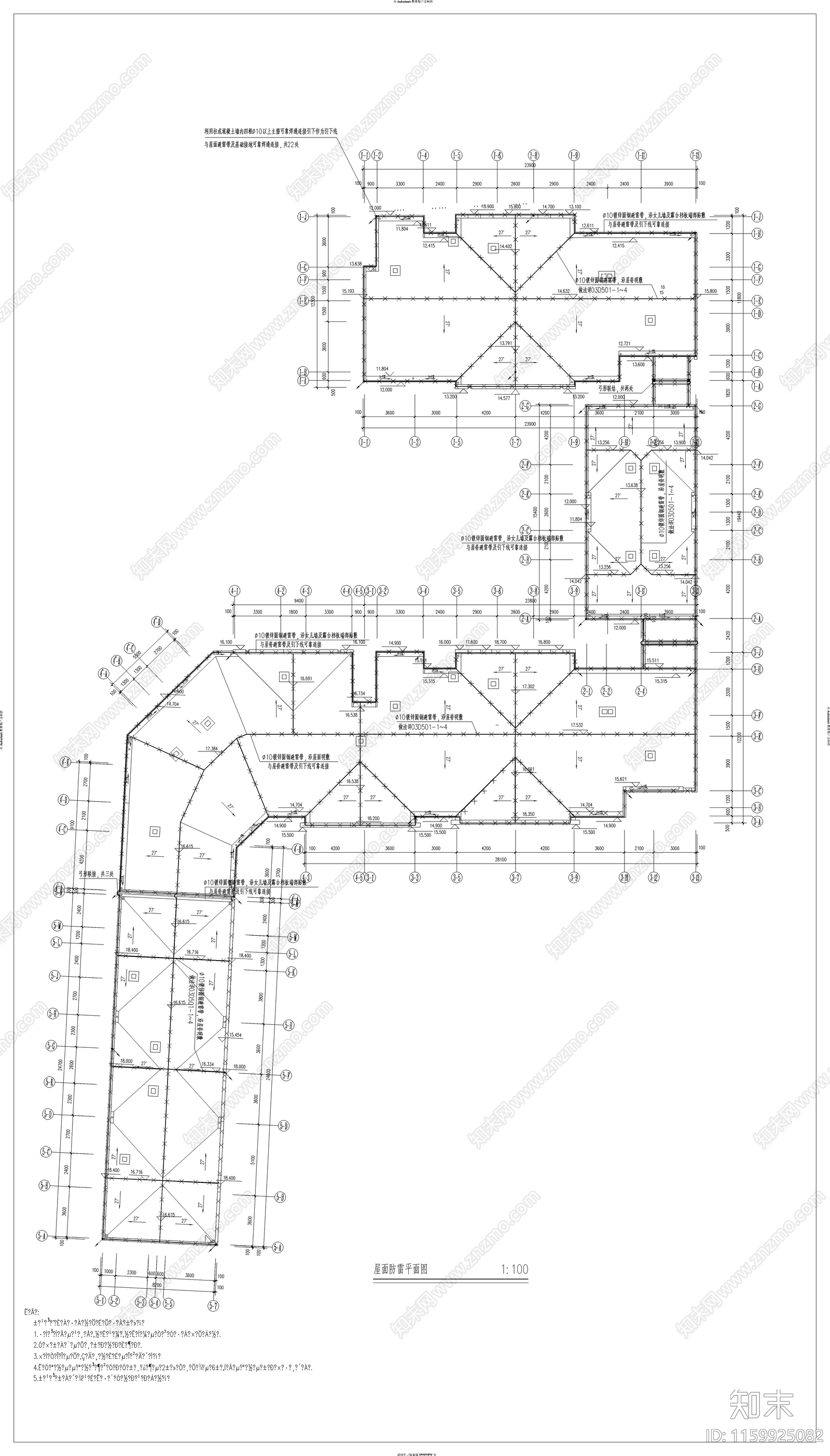 某住宅楼全套电气图纸cad施工图下载【ID:1159925082】