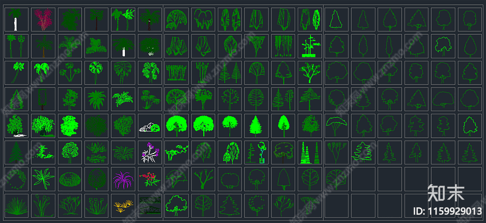 植物设计施工图下载【ID:1159929013】