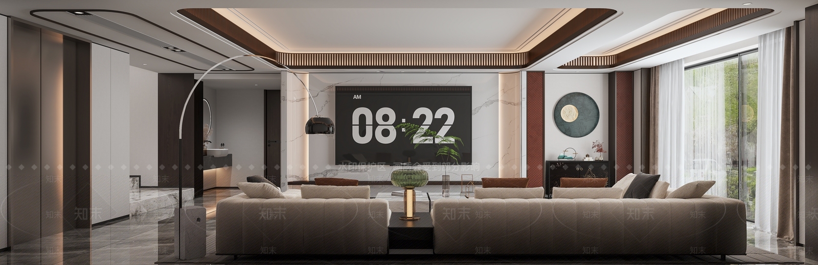 新中式视听室3D模型下载【ID:1159932751】
