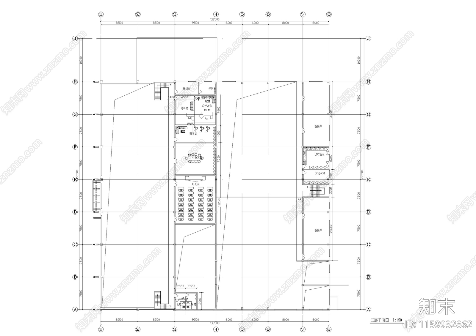 汽车展厅修理建筑施工图下载【ID:1159932862】