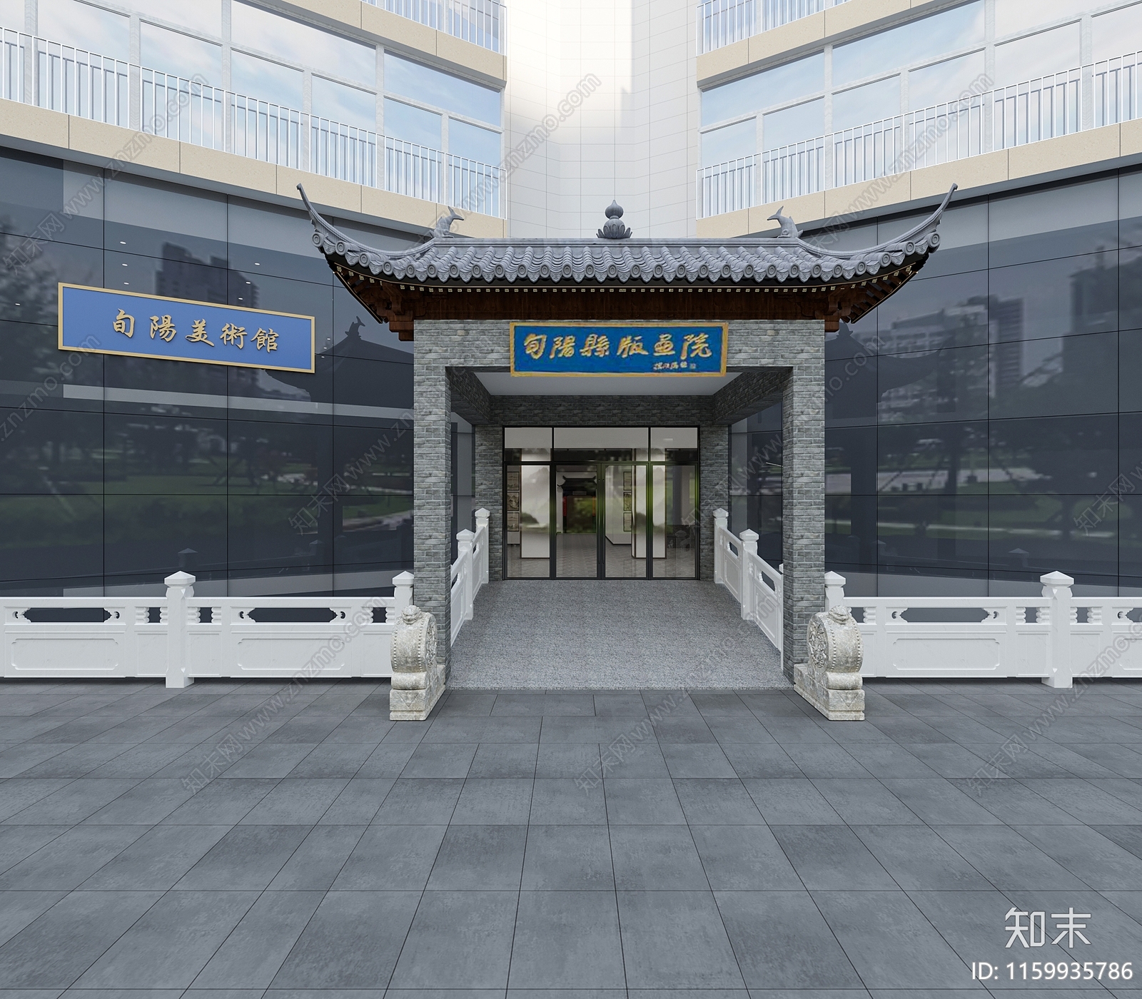 古建门头3D模型下载【ID:1159935786】