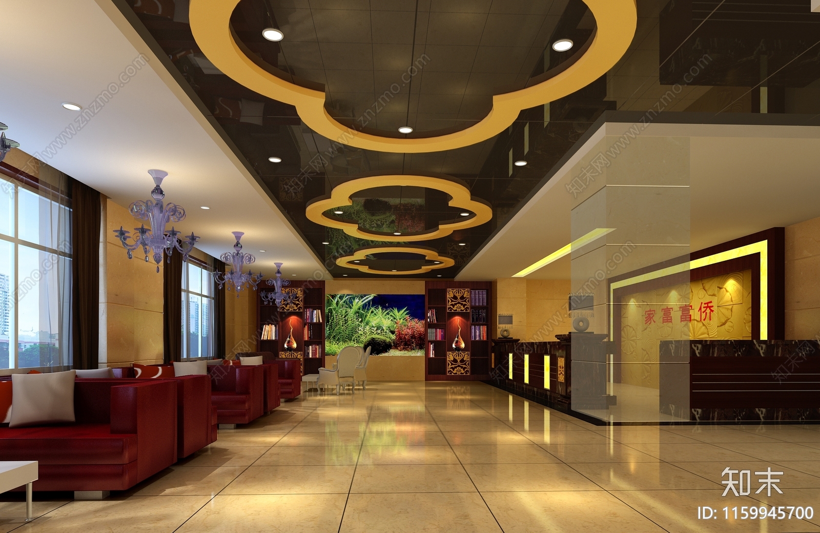 某奢华足浴城室内装修图cad施工图下载【ID:1159945700】