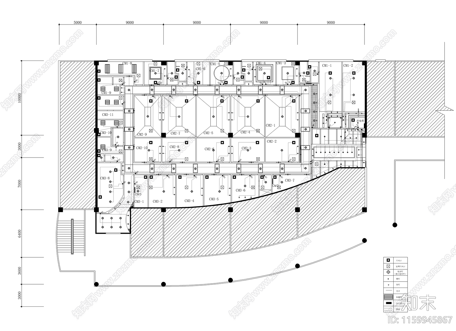 足心道沐足养身会馆装修图cad施工图下载【ID:1159945867】