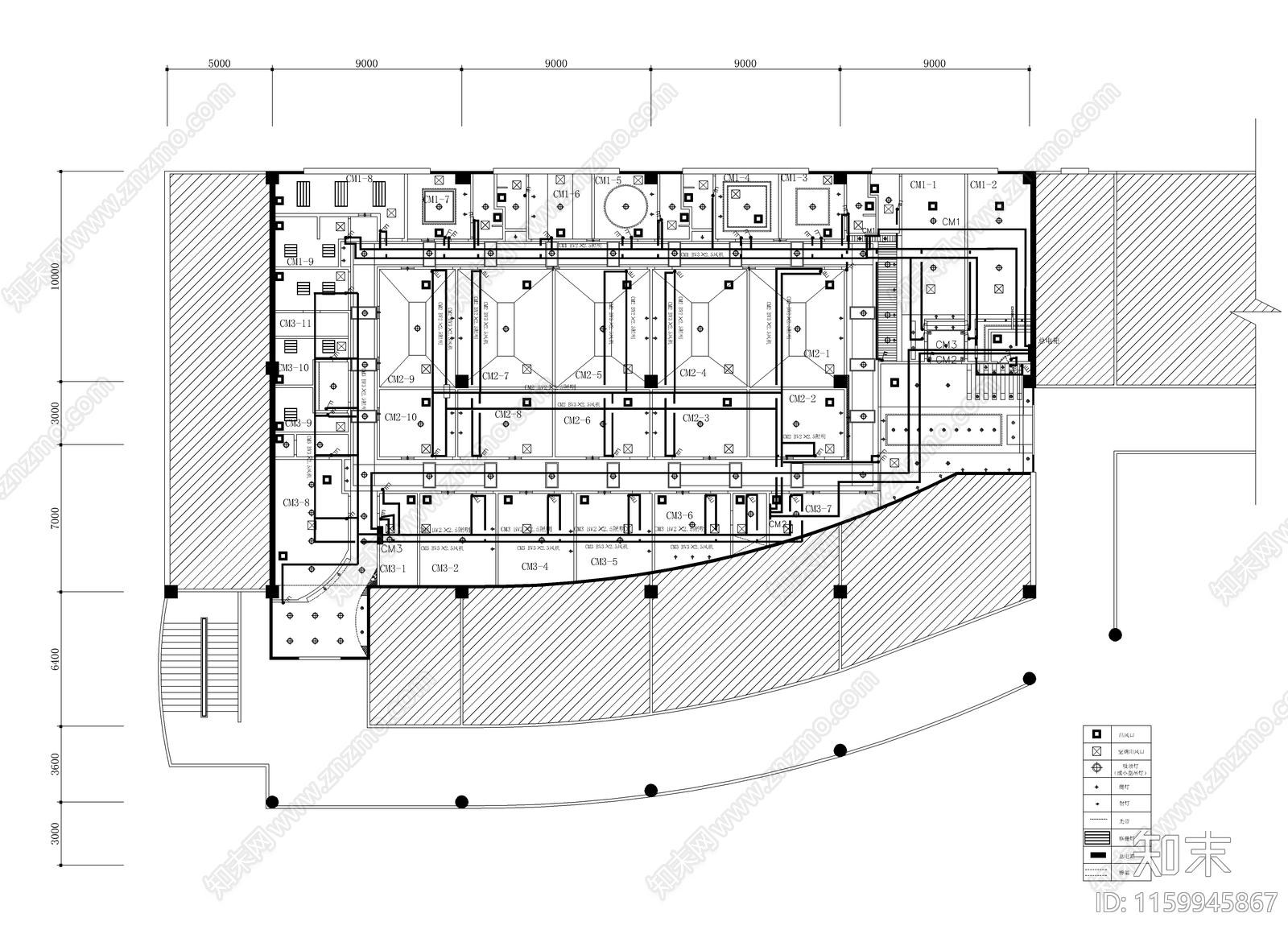 足心道沐足养身会馆装修图cad施工图下载【ID:1159945867】