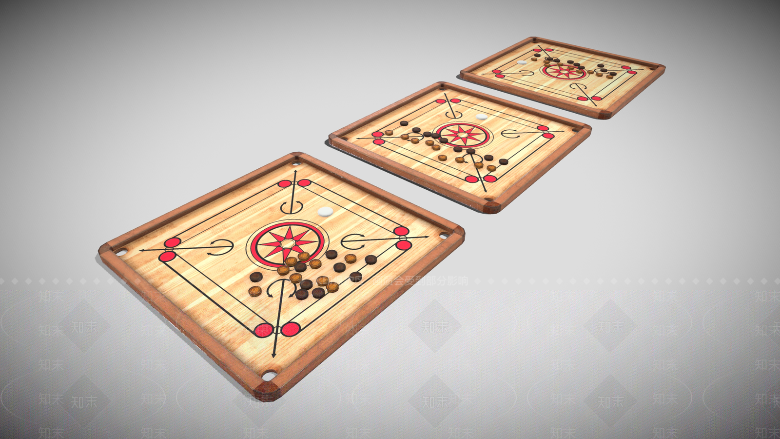 现代棋盘3D模型下载【ID:1159953366】