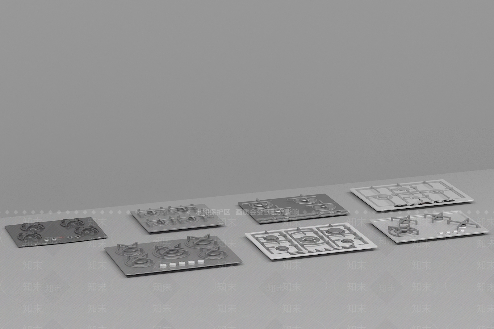 现代煤气灶3D模型下载【ID:1159951865】