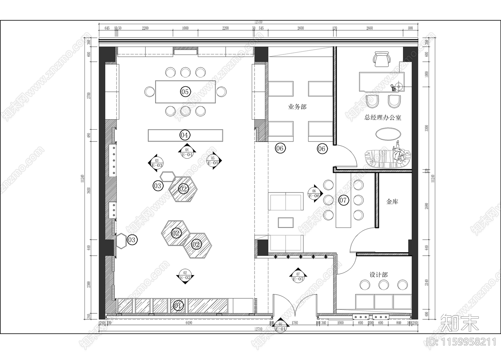 TERA珠宝店cad施工图下载【ID:1159958211】