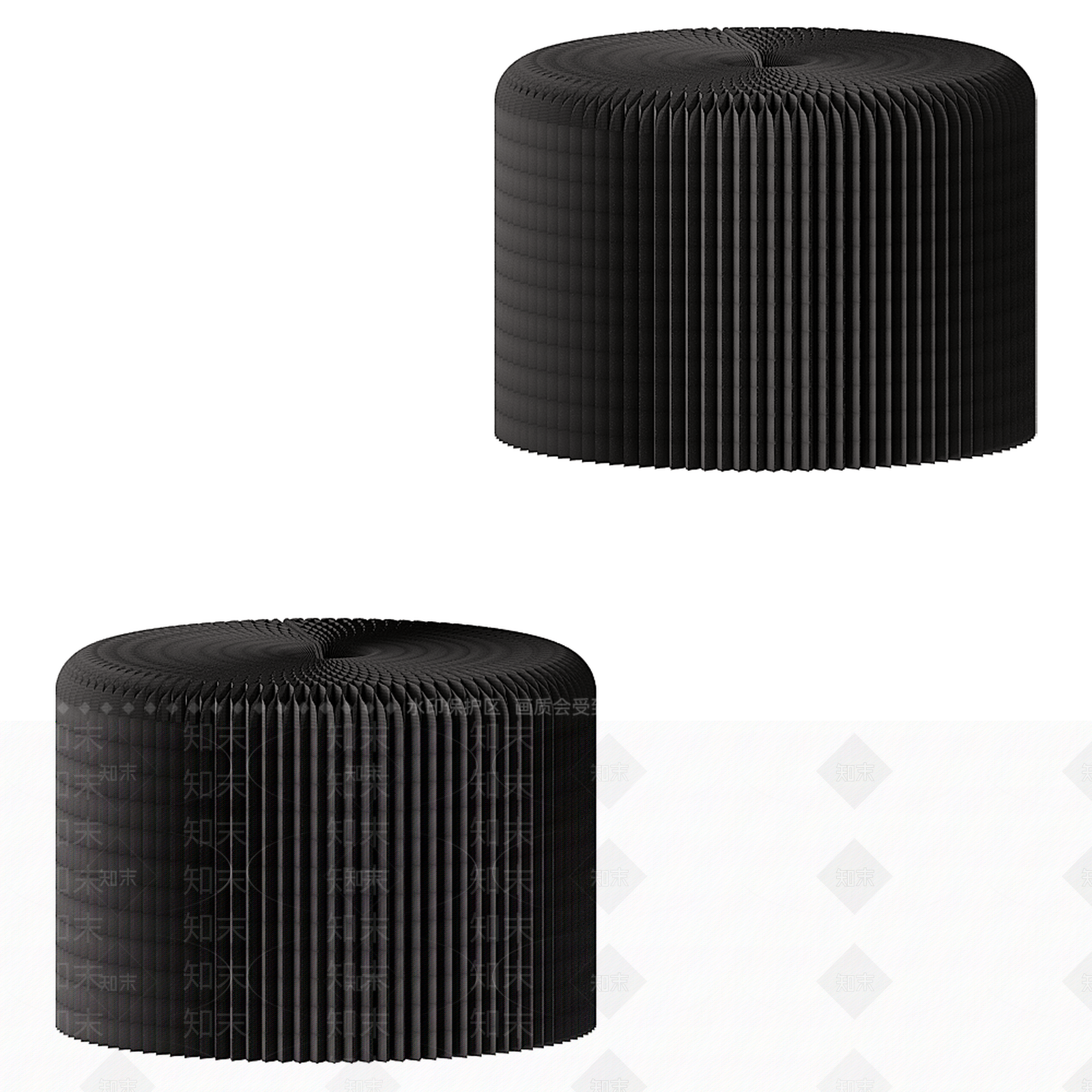 Molo现代折叠凳3D模型下载【ID:1159959804】