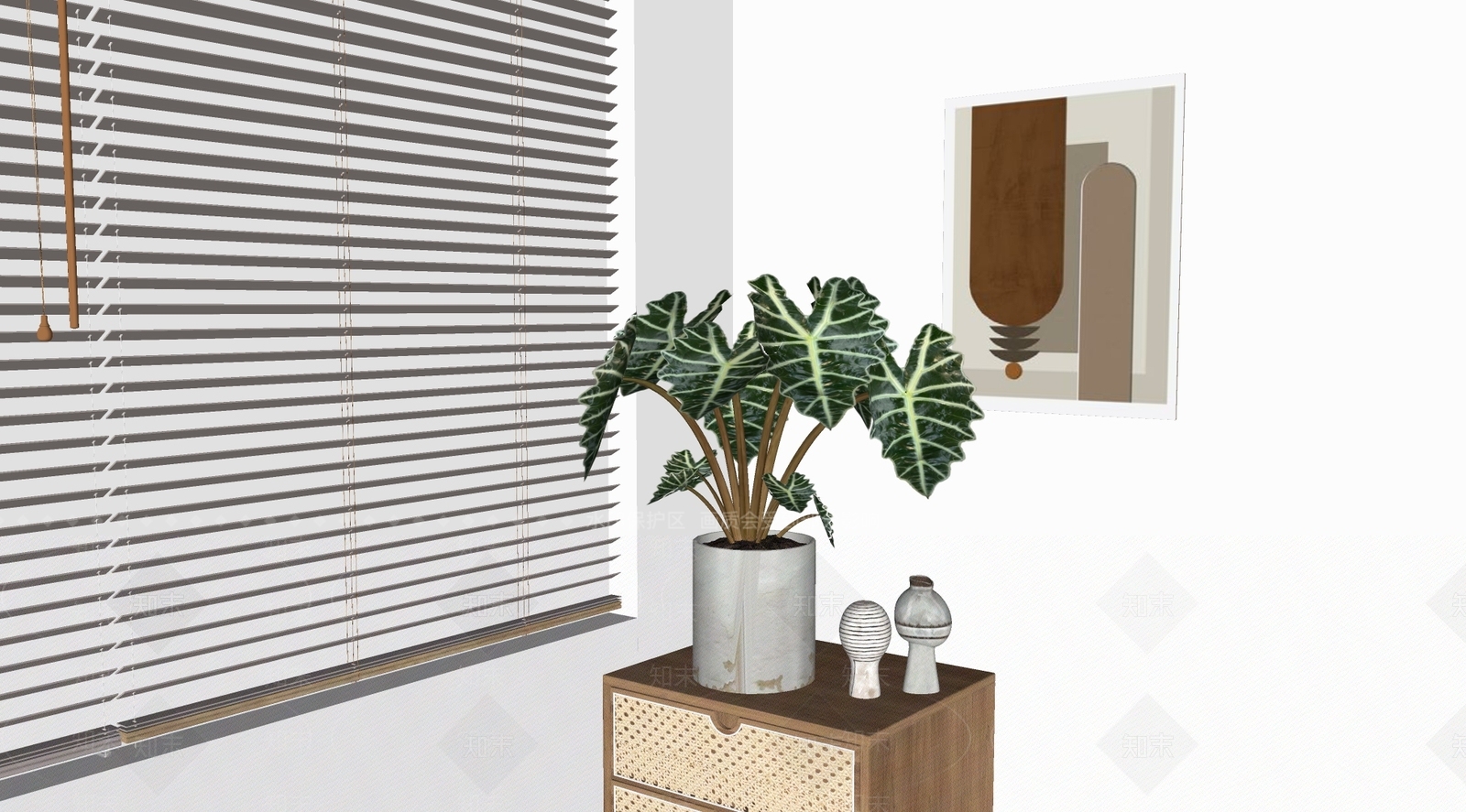 大仙女海芋SU模型下载【ID:1159965790】