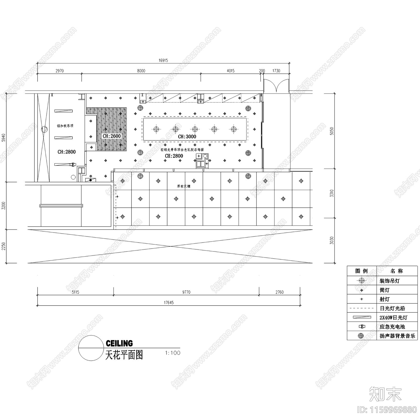 巴黎派蒂斯面包店室内工装CA施工图下载【ID:1159969880】