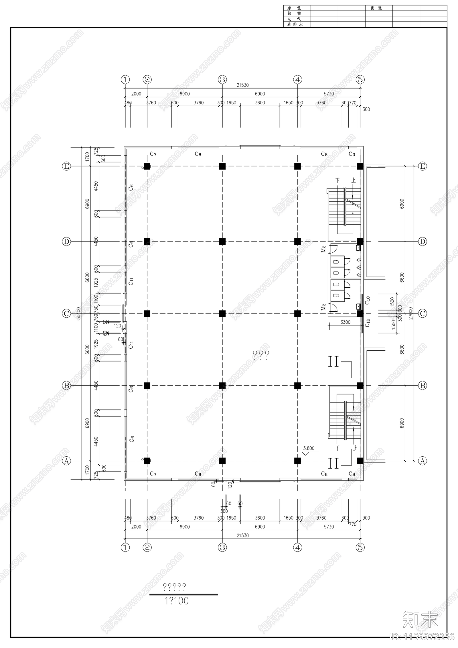 西安古建营业cad施工图下载【ID:1159972356】