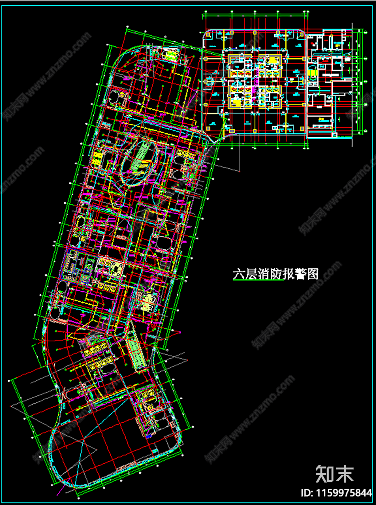 大型商场cad施工图下载【ID:1159975844】