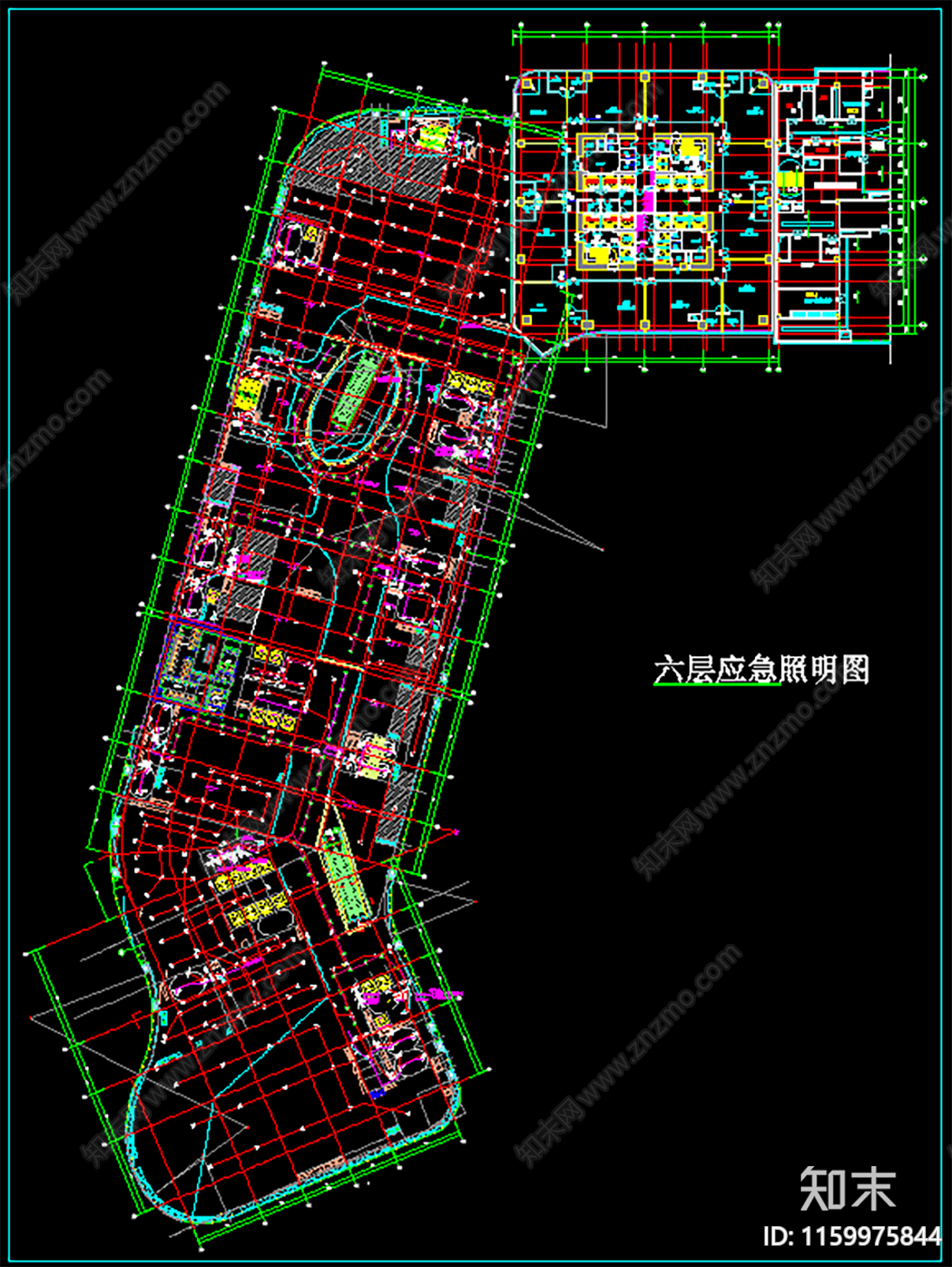 大型商场cad施工图下载【ID:1159975844】