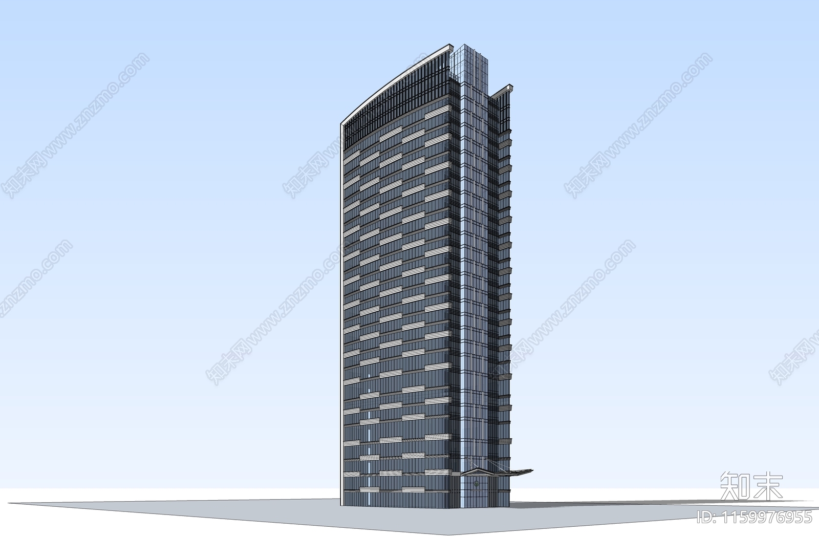 现代超高层办公SU模型下载【ID:1159976955】