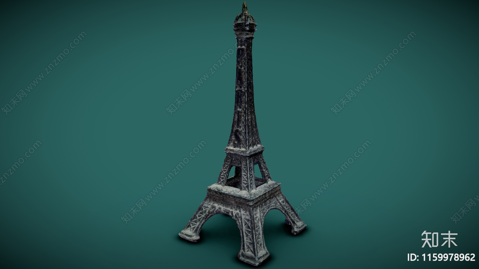 现代埃菲尔铁塔雕塑摆件3D模型下载【ID:1159978962】