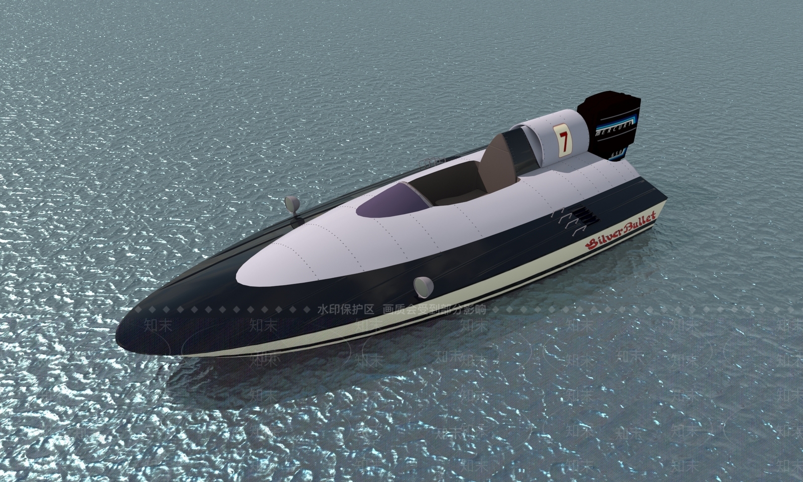 现代快艇3D模型下载【ID:1159979715】