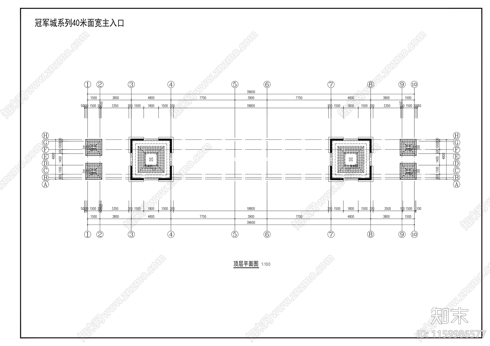 出入口标准化设计cad施工图下载【ID:1159986577】