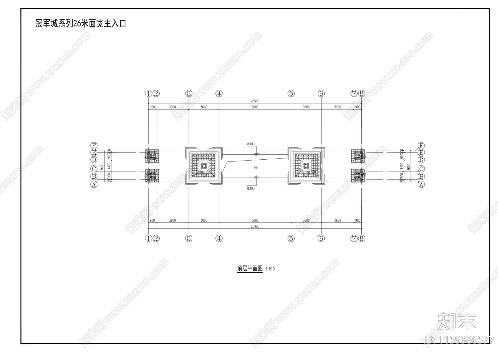 出入口标准化设计cad施工图下载【ID:1159986577】