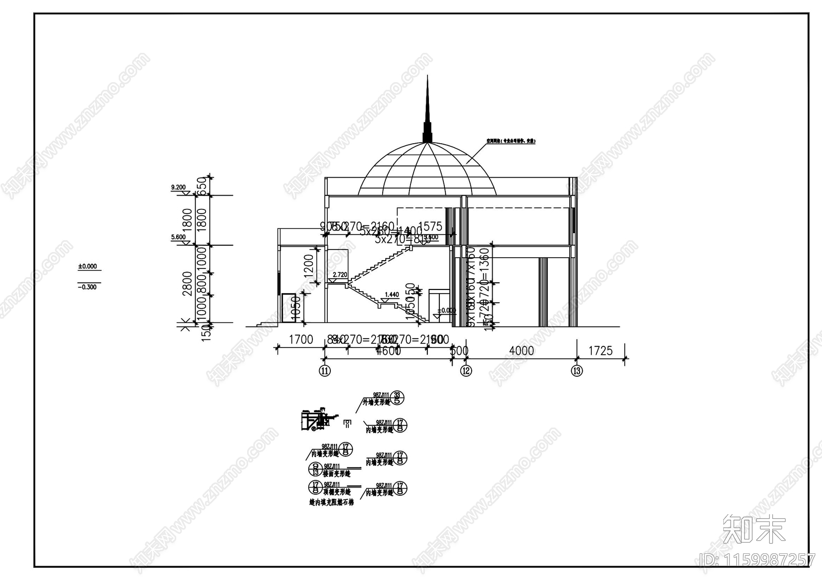 高层住宅建cad施工图下载【ID:1159987257】