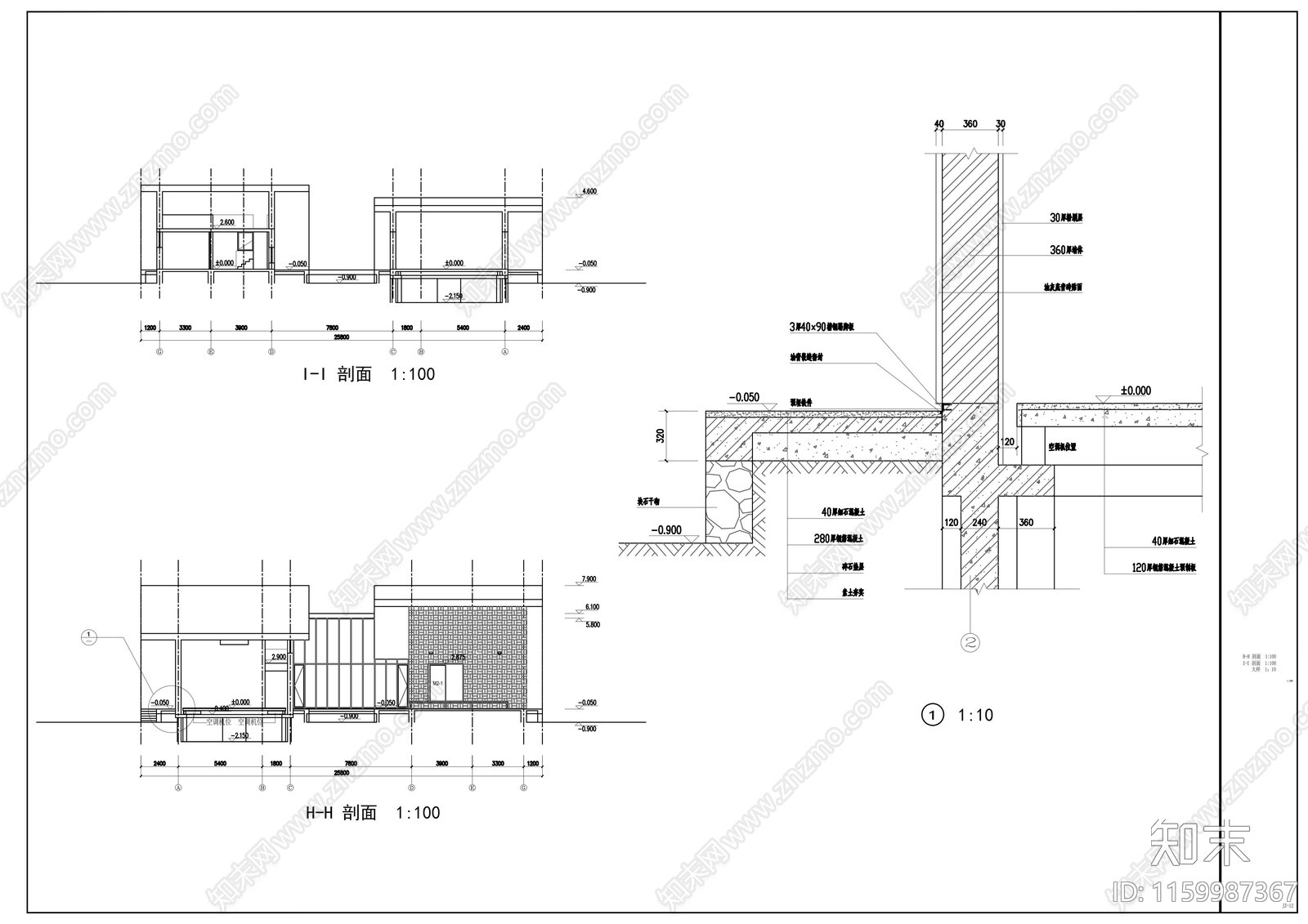 建筑大师三合cad施工图下载【ID:1159987367】