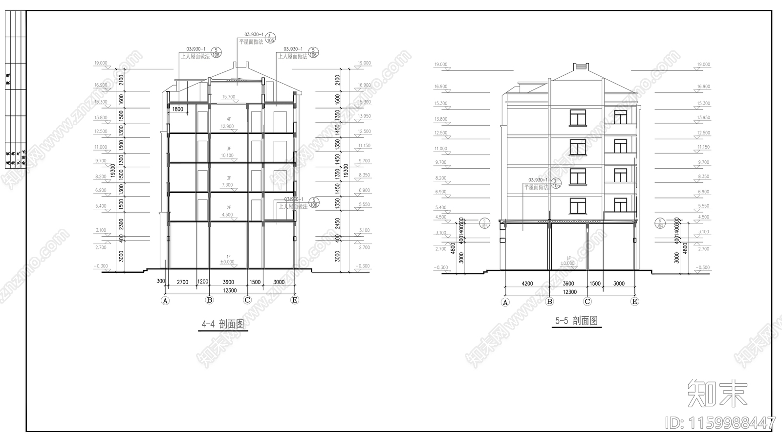 沿街住宅方案图cad施工图下载【ID:1159988447】