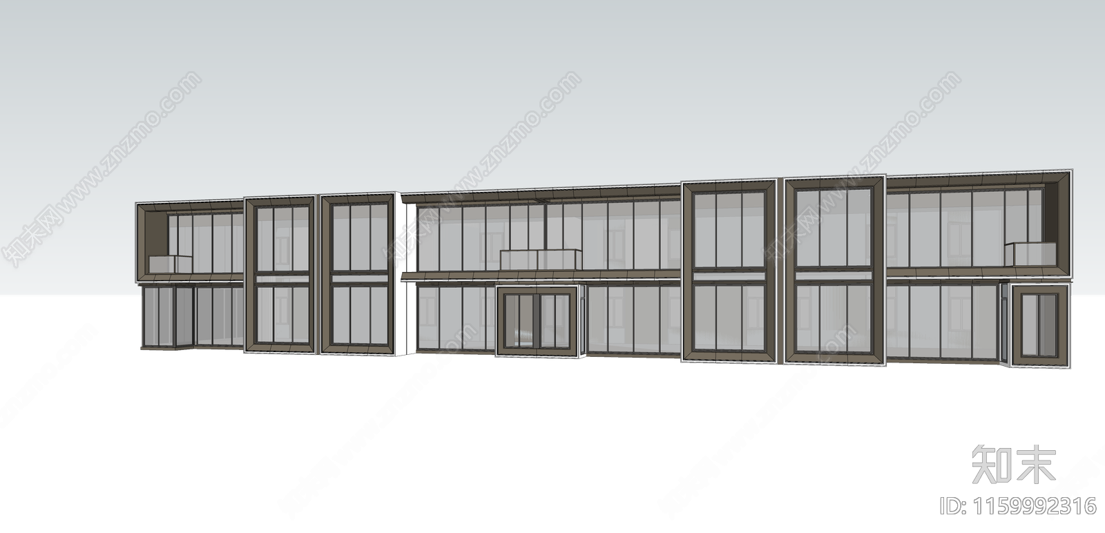 现代建筑SU模型下载【ID:1159992316】