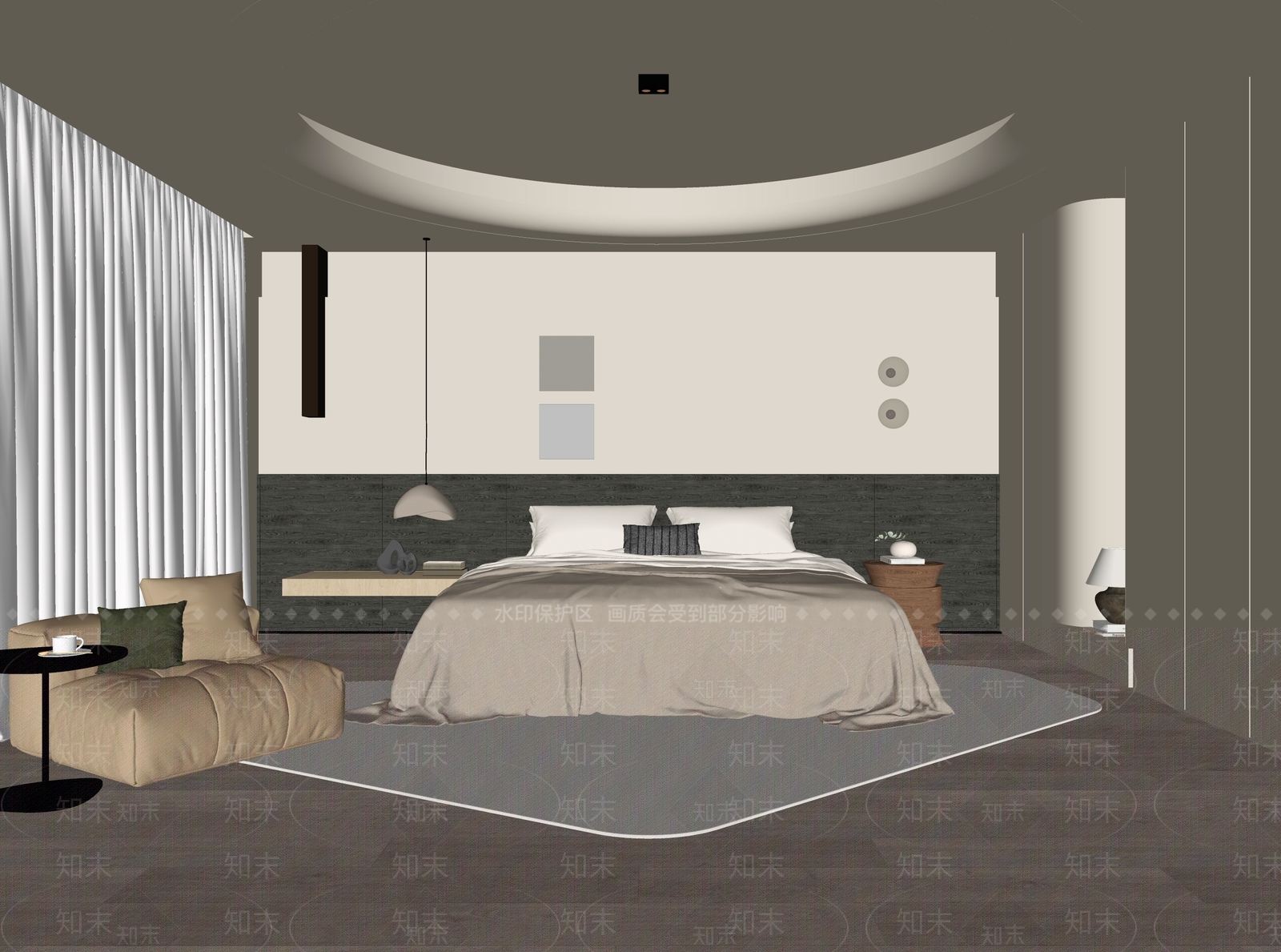简约壁灯壁灯SU模型下载【ID:1227555116】