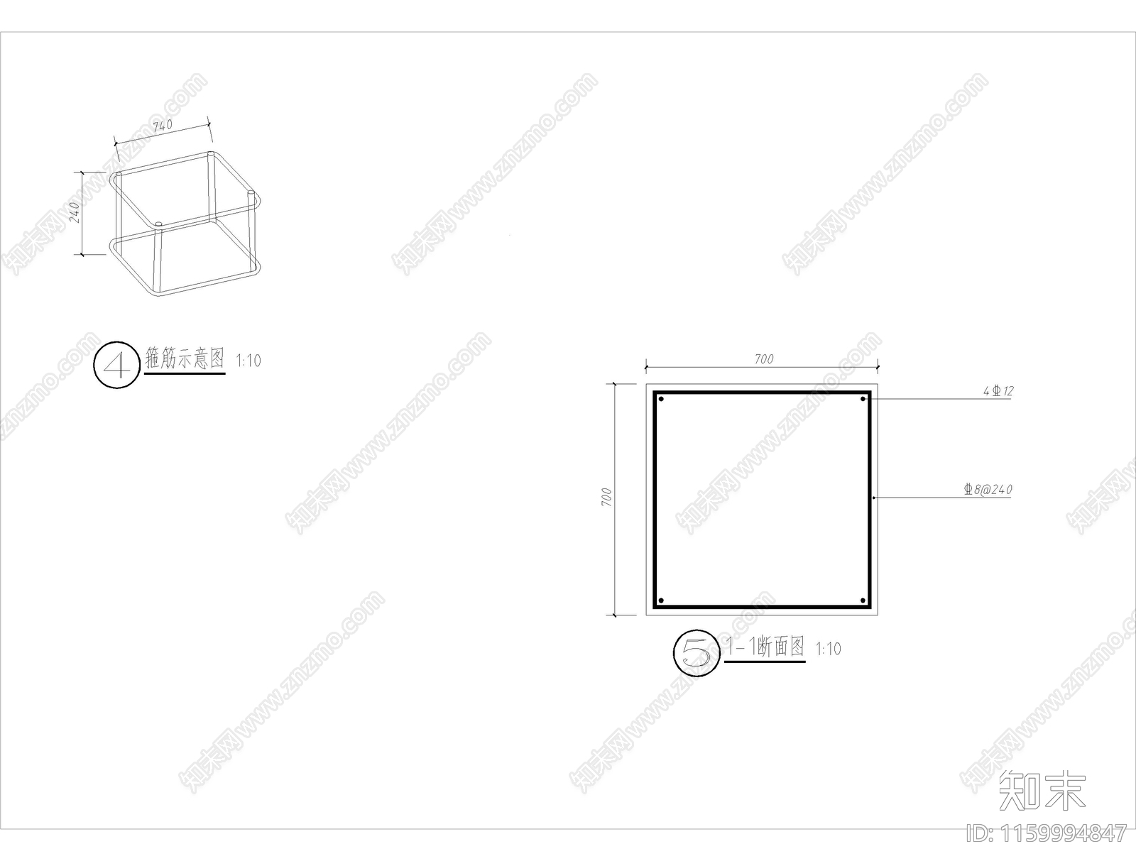 木制指示牌详图指引牌做法cad施工图下载【ID:1159994847】