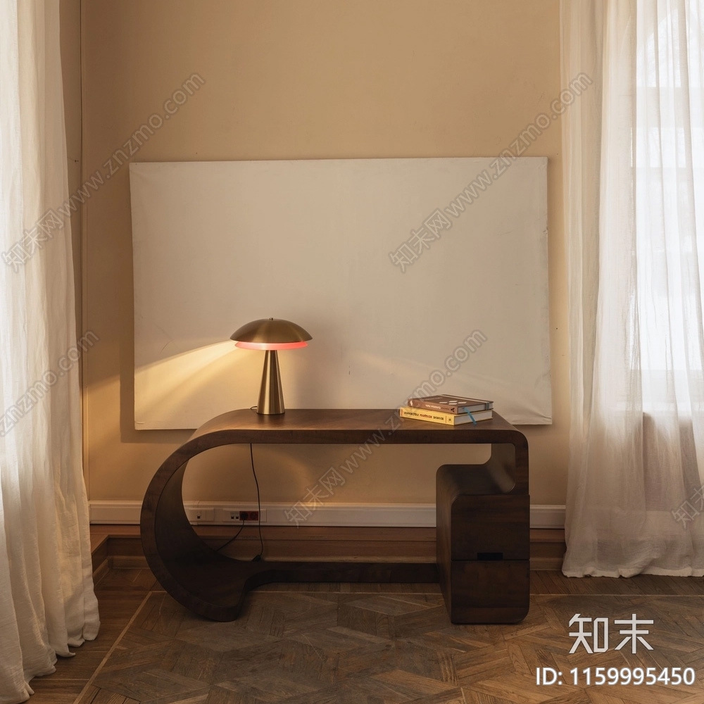 现代桌子3D模型下载【ID:1159995450】