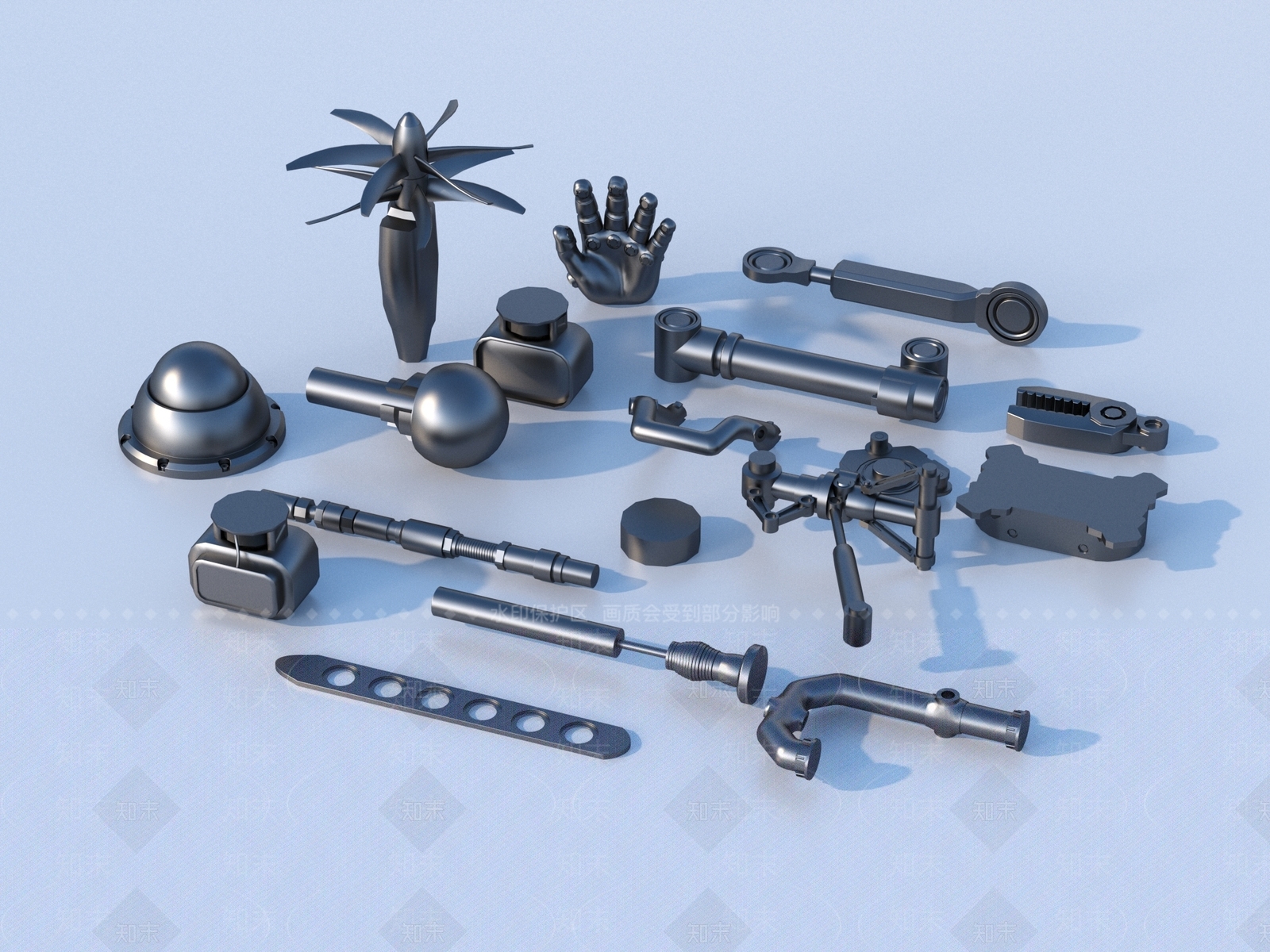 机械零件3D模型下载【ID:1159997103】