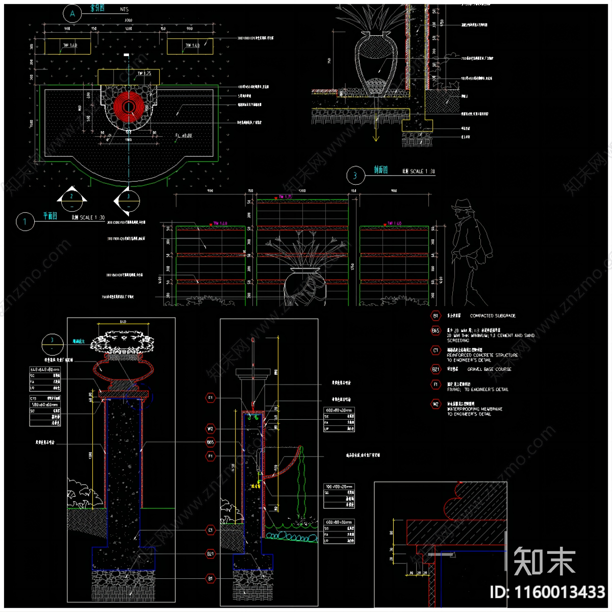 100套园林景观小品cad施工图下载【ID:1160013433】