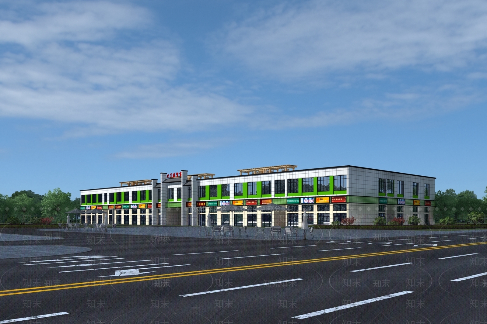 商业街3D模型下载【ID:1160001674】