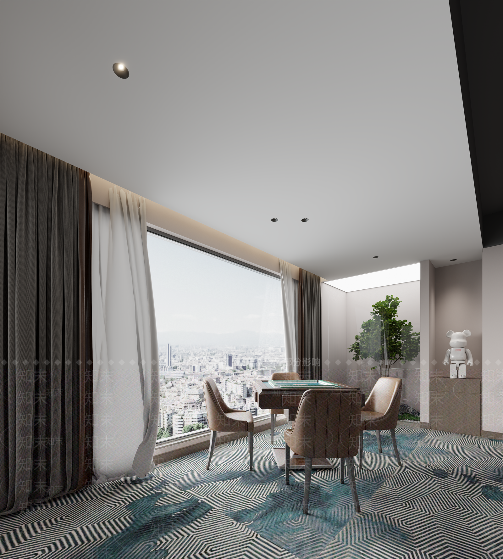先帝桌牌室3D模型下载【ID:1160001946】