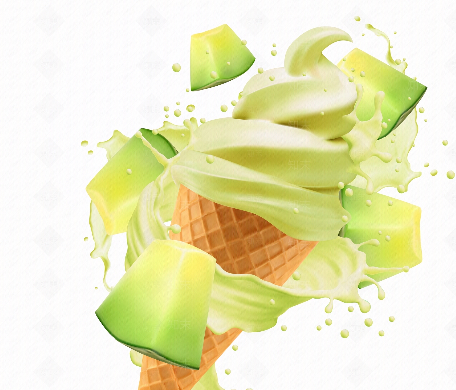冰激凌广告贴图下载【ID:1160004931】