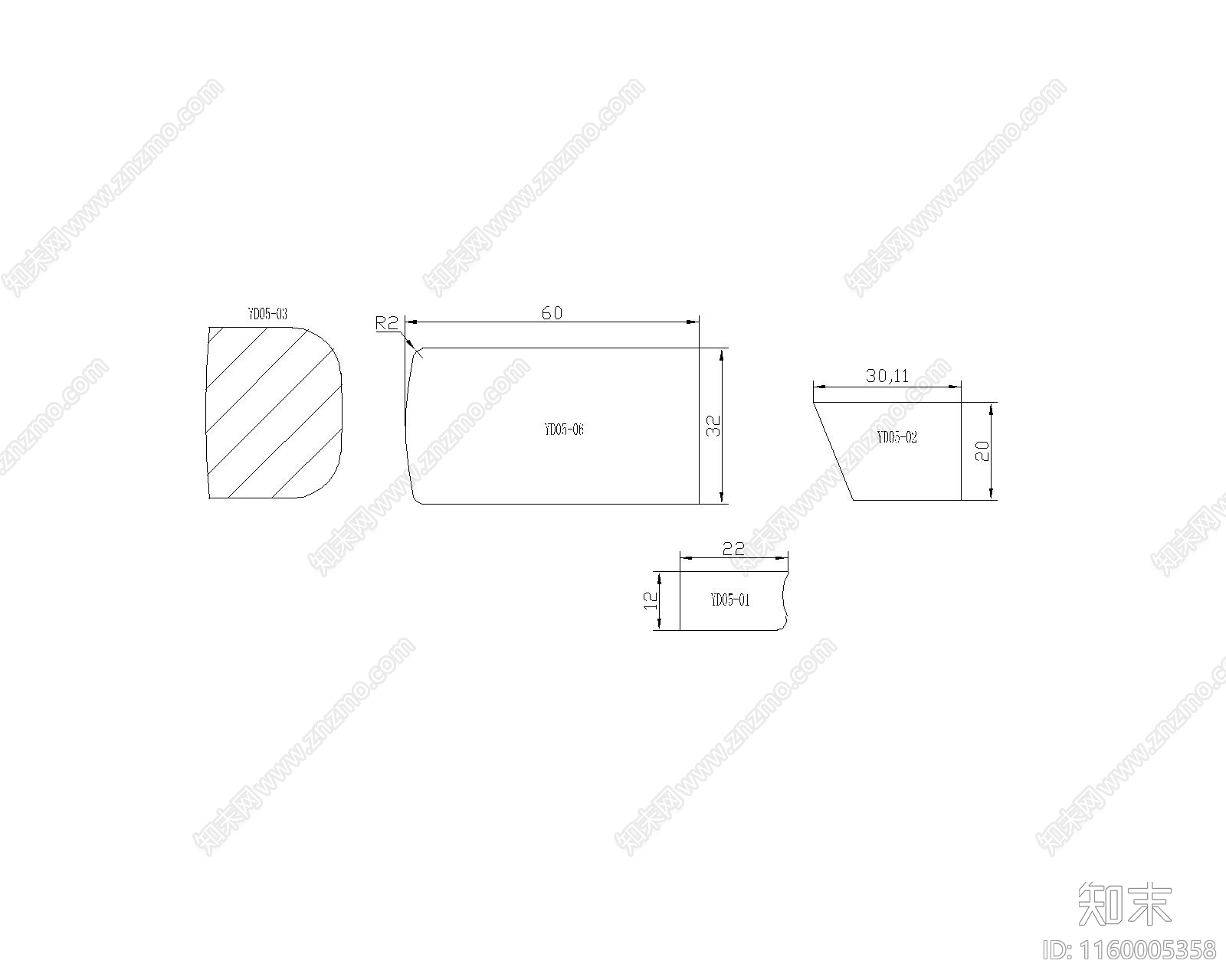 红木龙云纹圆凳cad施工图下载【ID:1160005358】