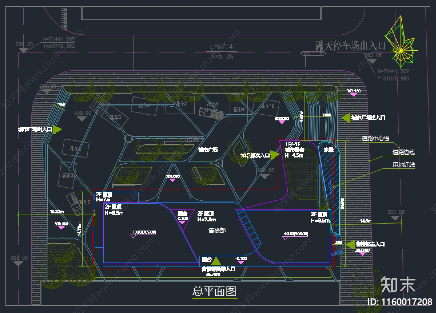 现代风格图书馆施工图下载【ID:1160017208】