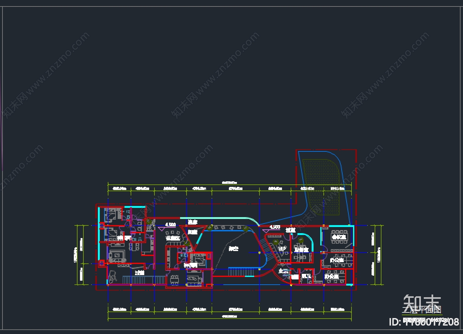 现代风格图书馆施工图下载【ID:1160017208】