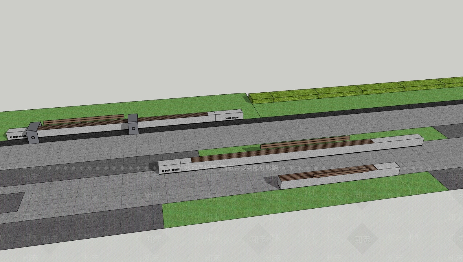 现代景观座椅SU模型下载【ID:1160018106】