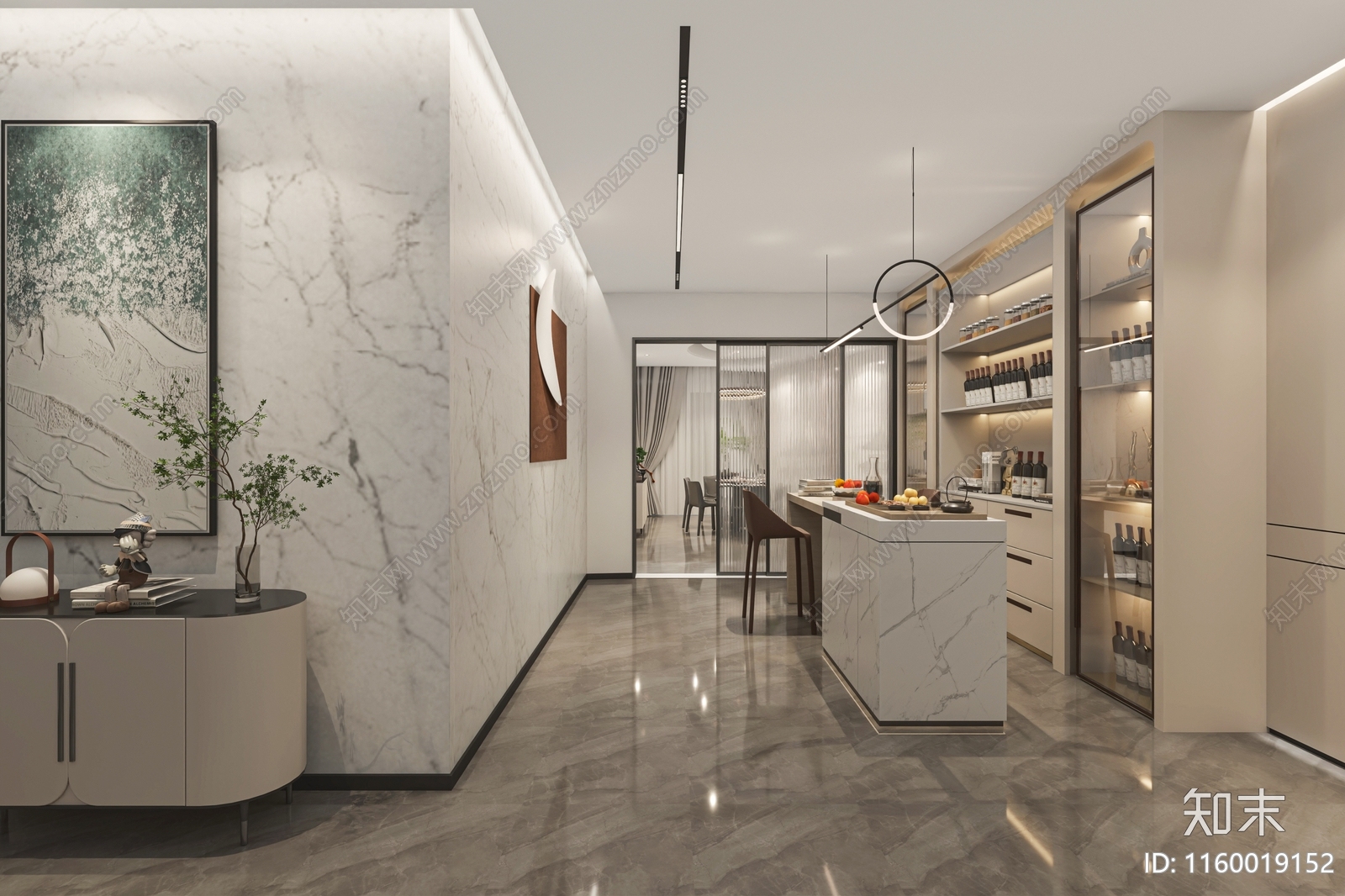 吧台3D模型下载【ID:1160019152】