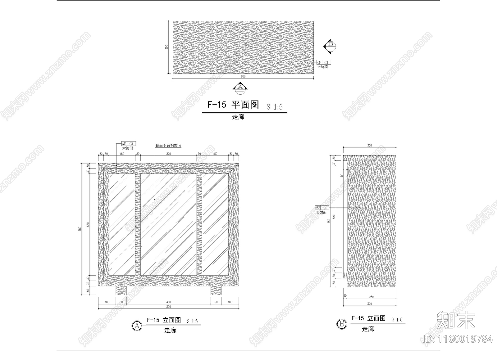 矮柜条案家具图大样图cad施工图下载【ID:1160019784】