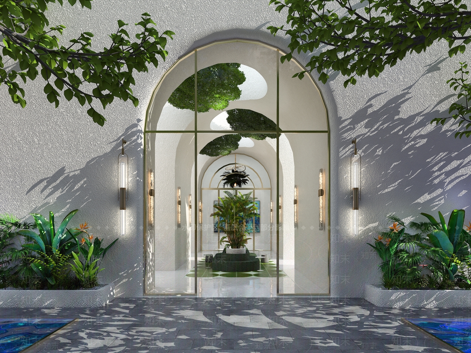 拱形门3D模型下载【ID:1160023844】_知末3d模型网