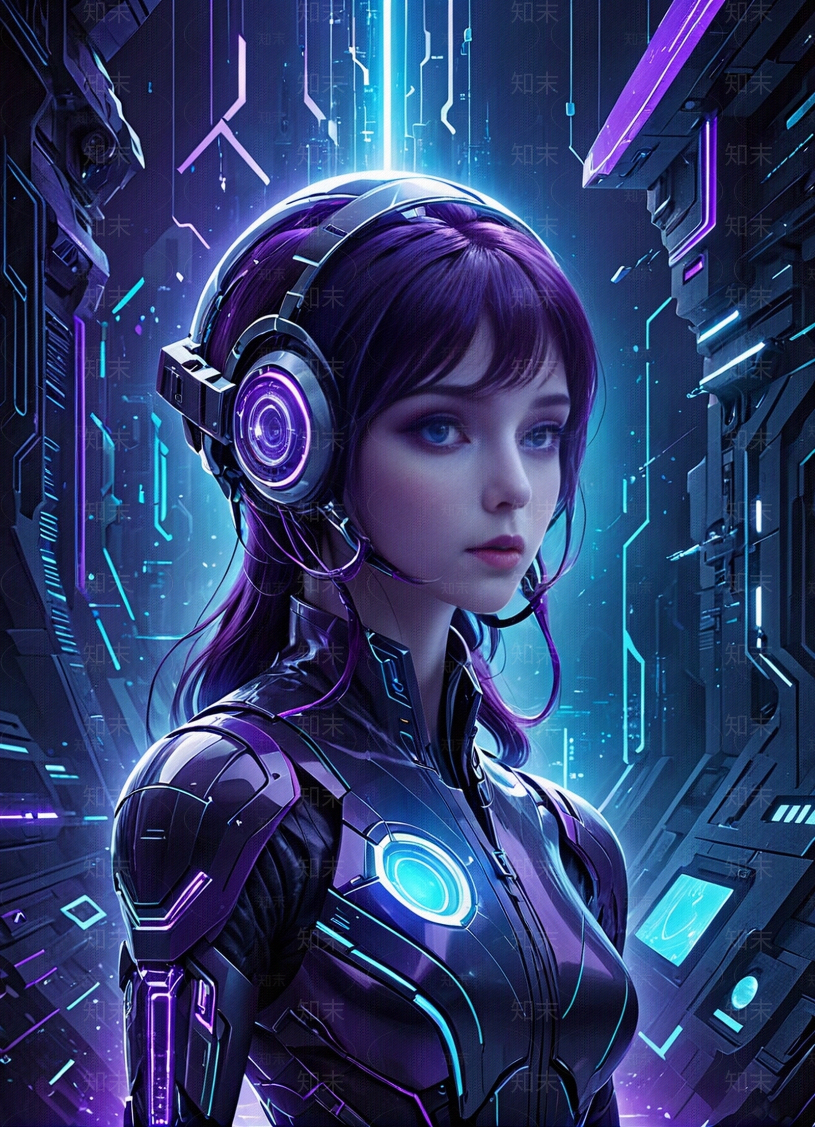 儿童壁画未来科技贴图下载【ID:1160025832】