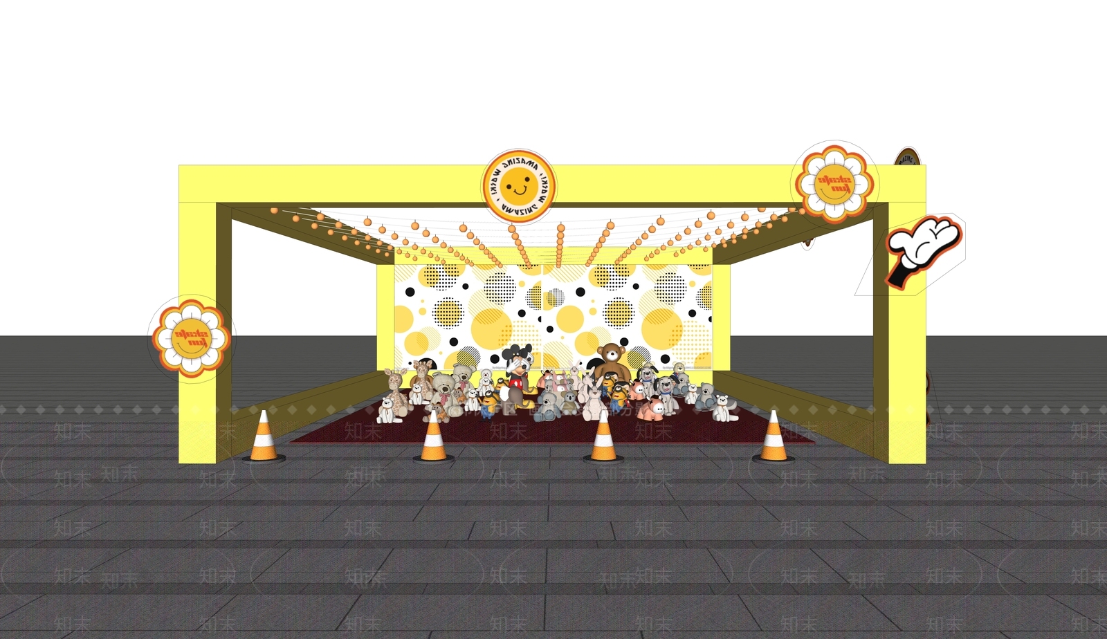 套圈圈SU模型下载【ID:1160027663】