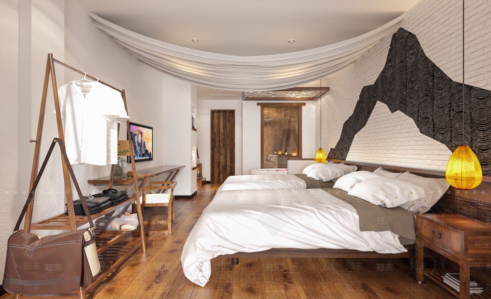 名宿客房3D模型下载【ID:1160028277】