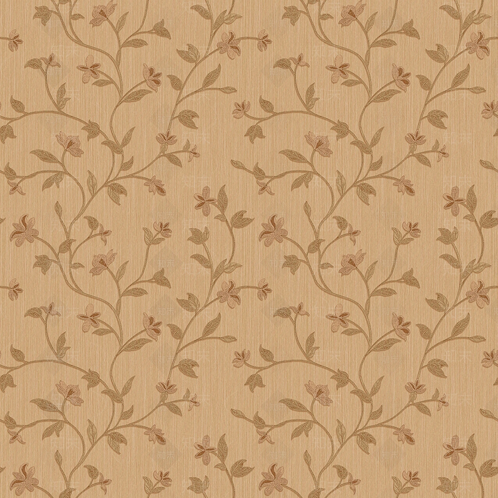 无缝现代欧式植物花纹图案墙纸壁纸壁布贴图下载【ID:1160029990】