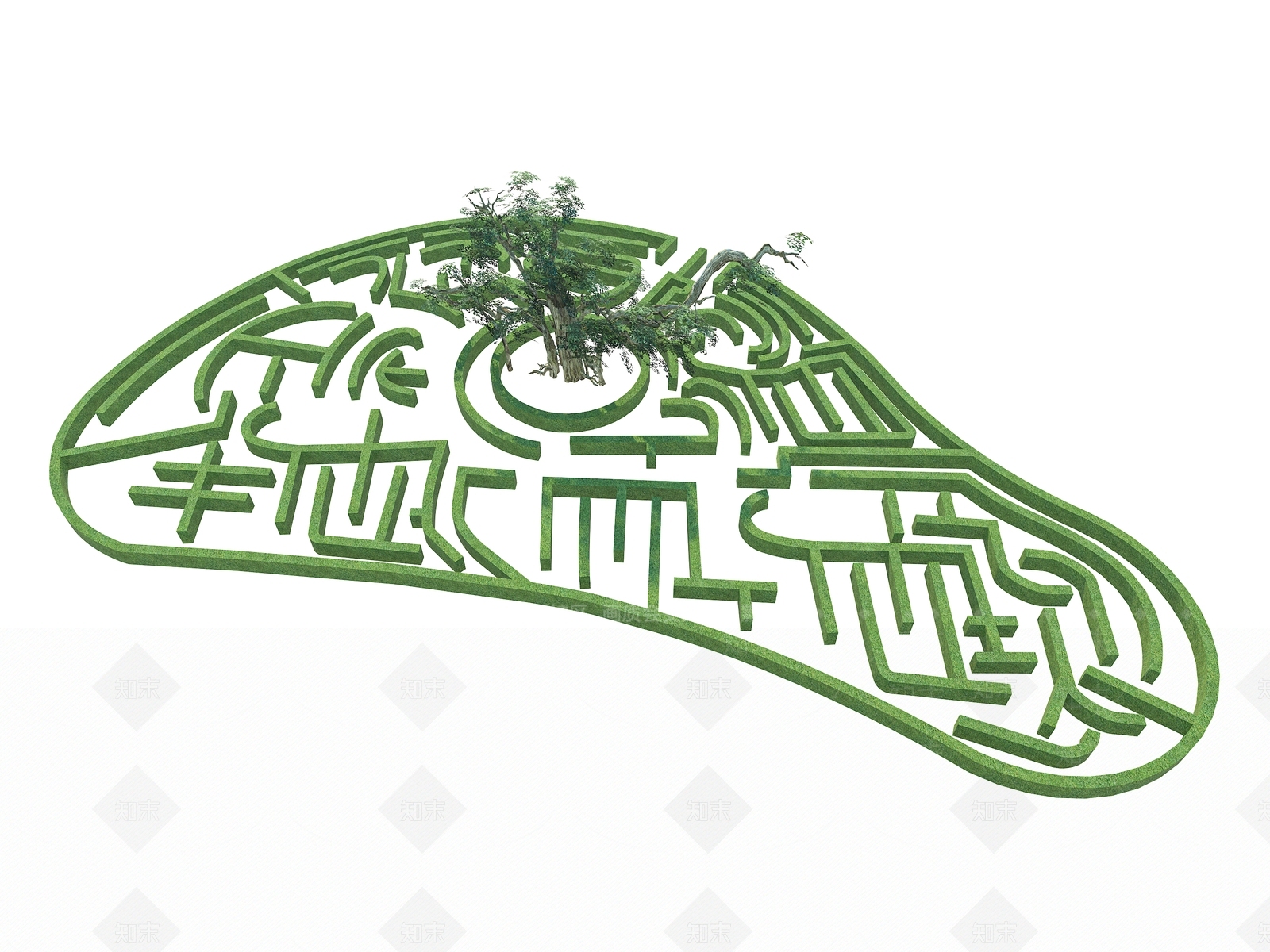 现代绿篱迷宫景观迷宫灌木迷宫篱笆灌木绿篱儿童绿篱迷宫植物迷宫儿童游乐迷宫3D模型下载【ID:1160034089】