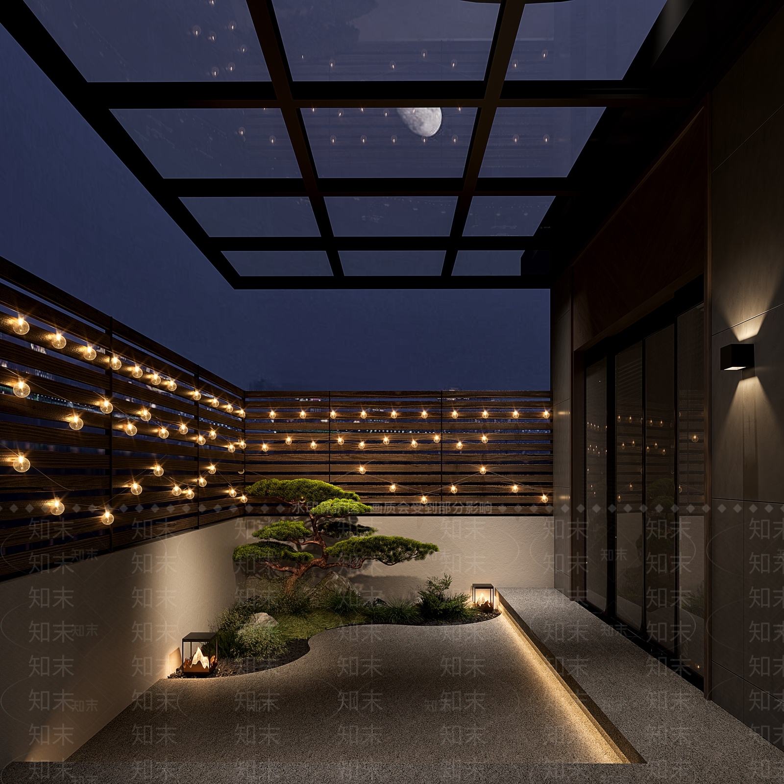 屋顶阳台3D模型下载【ID:1160040418】