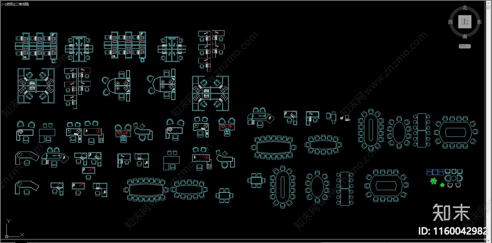 办公家具施工图下载【ID:1160042982】