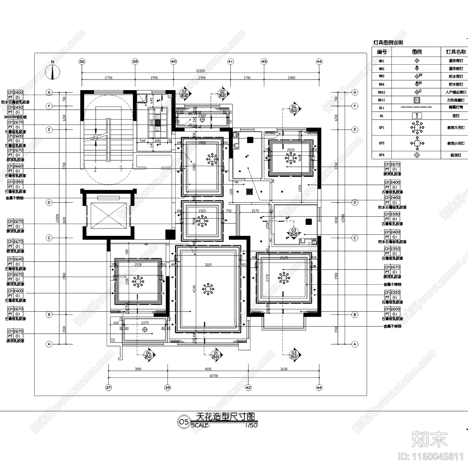 现代简约济南银盛泰瑞公馆130户型大平层室内家装cad施工图下载【ID:1160045811】