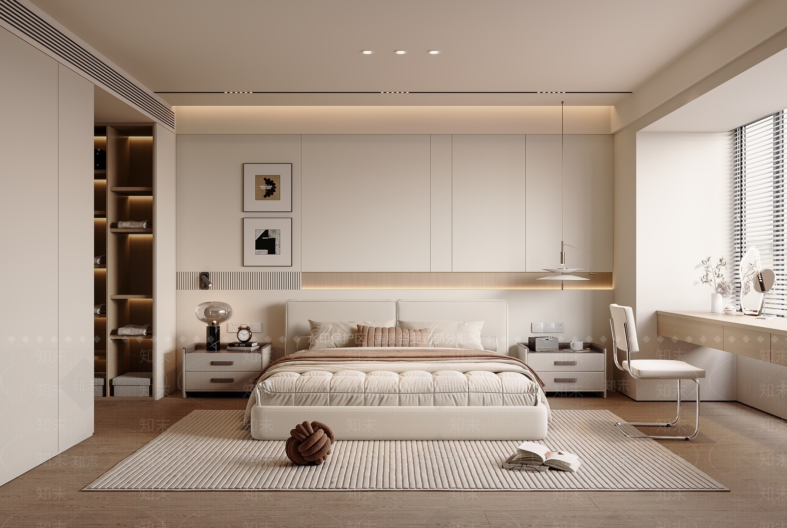 嵌入式储物衣柜衣柜3D模型下载【ID:1227437680】